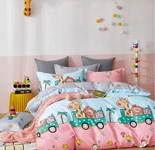Image of Gleeson 320 Tc Cotton Bedsheet Elastic Fitted King Size Bed,Bed Sheet for Kids Room,King Size Double Bedsheet with 2 Pillow Covers (72 x 78 x 8 Inch) Bedsheet for Double Bed King Size Elastic Fitted