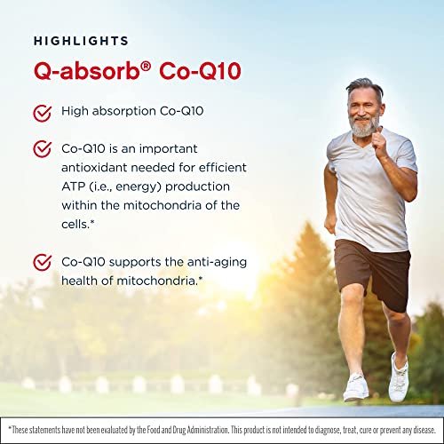 Jarrow Formulas Q-Absorb Co-Q10 100 Mg - 120 Softgels, Pack Of 2 - High Absorption Co-Q10 - Antioxidant Support For Mitochondrial Energy Production & Cardiovascular Health - Up To 240 Total Servings #TOP3