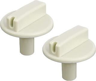 2pcs 63818002 Temperature Adjustment Knob, ABS Material Heater Knob Replacement High Temperature Resistant Baseboard Heater Knob Temp Control Knob Replacement for Appliance Knobs