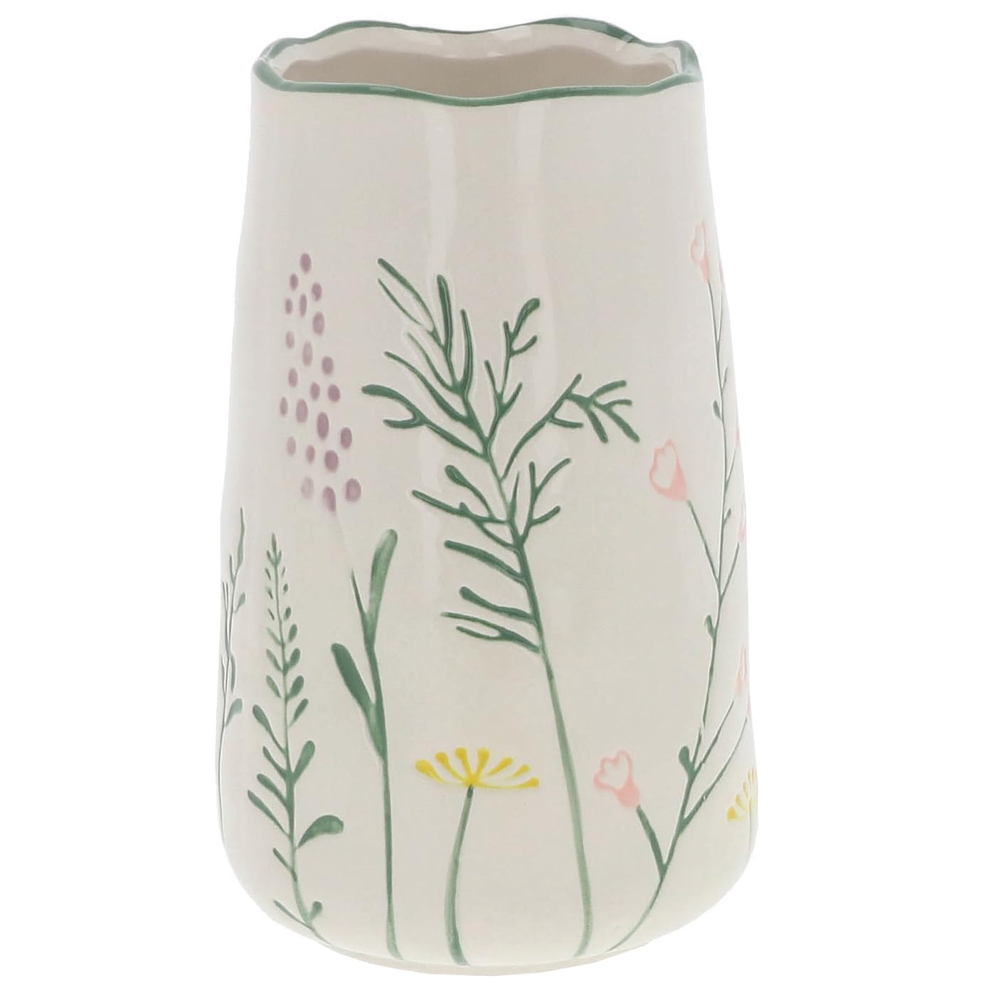 Shudehill Giftware Meadow Press Flower Collection Vases (Tall Vase – Height: 18.4 x Width: 11.5 x Depth: 11.5 cm)