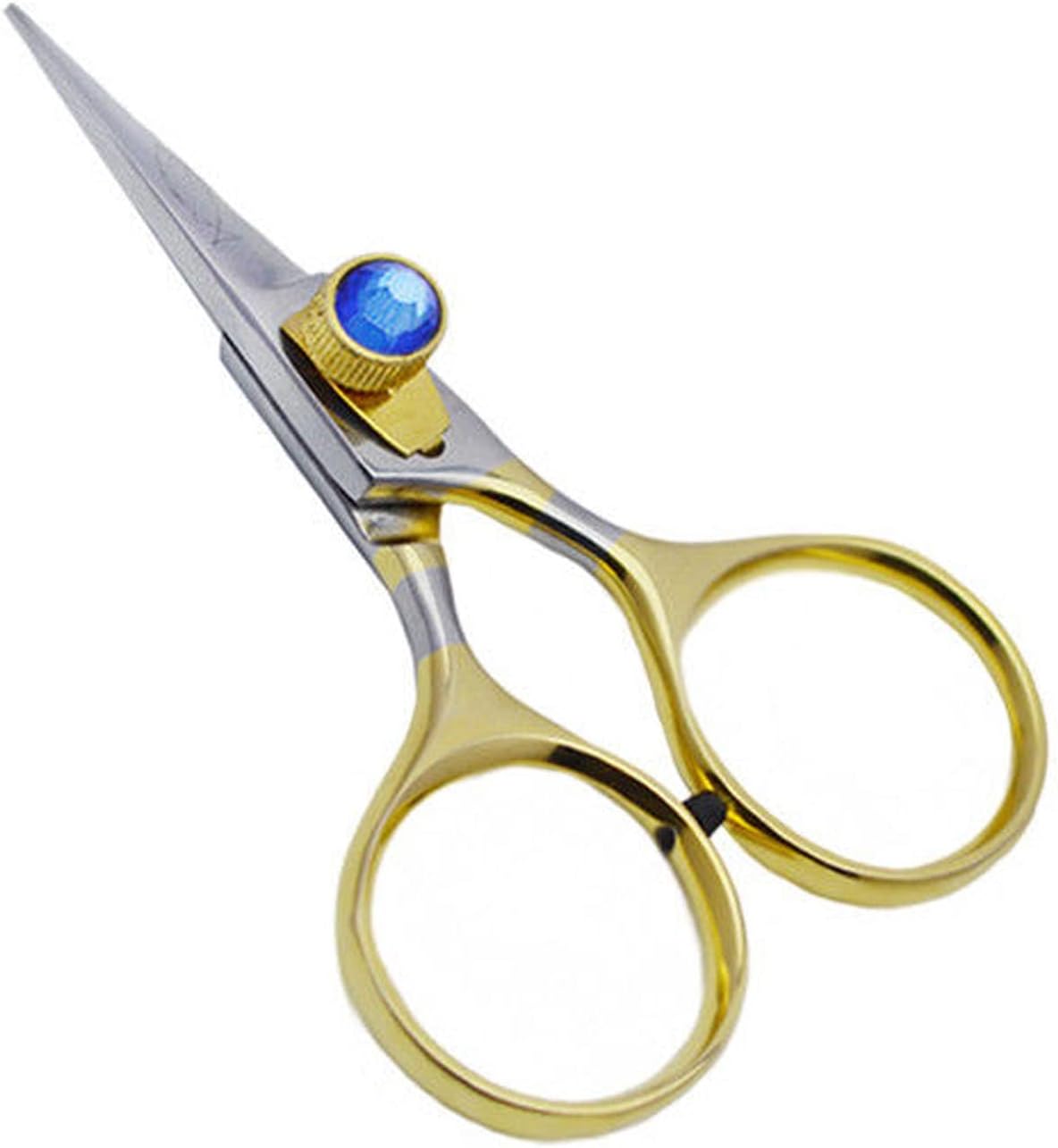 Razor Scissors, Fly Tying Scissors, Tools, Materials, Craft, from Fishing YNR (Blue)