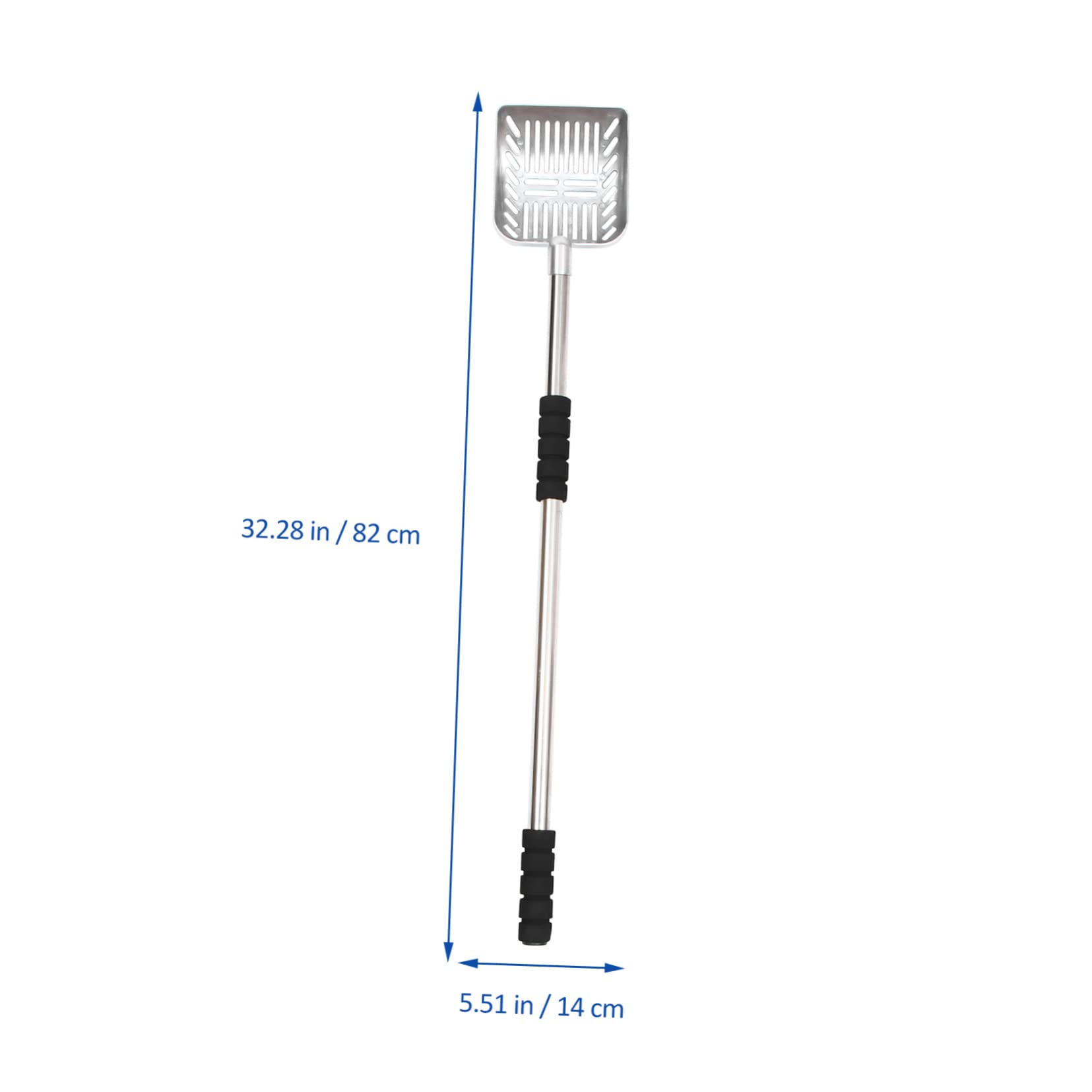 Pala De Arena con Mango Largo Retráctil Pala Perro Basura Scoop Pala De Arena para Gatos Pala Profunda para Arena para Gatos Pala para Arena con Mango Largo Arena para Perros Metal