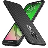 iBetter Moto G7 Play Hülle, Ultra Thin Tasche Cover Silikon Handyhülle Stoßfest Case Schutzhülle Shock Absorption Backcover Hüllen passt für Moto G7 Play Smartphone (Schwarz)