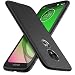Produktbild iBetter Moto G7 Play Hülle, Ultra Thin Tasche Cover Silikon Handyhülle Stoßfest Case Schutzhülle Shock Absorption Backcover Hüllen passt für Moto G7 Play Smartphone (Schwarz)