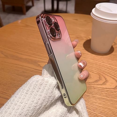 Coque de Luxe en placage PC dégradé pour iPhone 14 Pro Max élégante et robuste