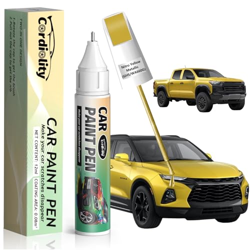 Image of Nitro Yellow Metallic(GHS /WA660G) Touch Up Paint Pen for Chevrolet,Car Paint Scratch Repair Pen Quick and Easy Fix Auto Paint Scratch