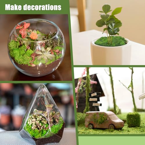 Musgo verde artificial para centros de mesa y bodas en interiores 4
