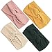 Produktbild Haarbänder - Damen Stirnbänder,Elastische Weiche Stirnband Sport Head Wrap,Haarband mit Schleife Weich Verdreht Baumwolle bandana kopftuch Wickeln Niedlich