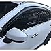 Window Visors Compatible with 2017-2025 Mazda CX-5 KE, Smoke Tinted Semi-Transparent Injection Polycarbonate Shade Rain Sun Guard Wind Vent Air Deflector by IKON MOTORSPORTS