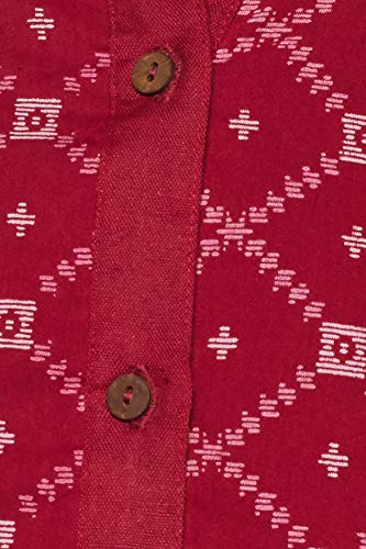 Image of Amazon Brand - Tavasya Women's Cotton Regular Kurti (TAVCORE02 Red /Beige Medium
