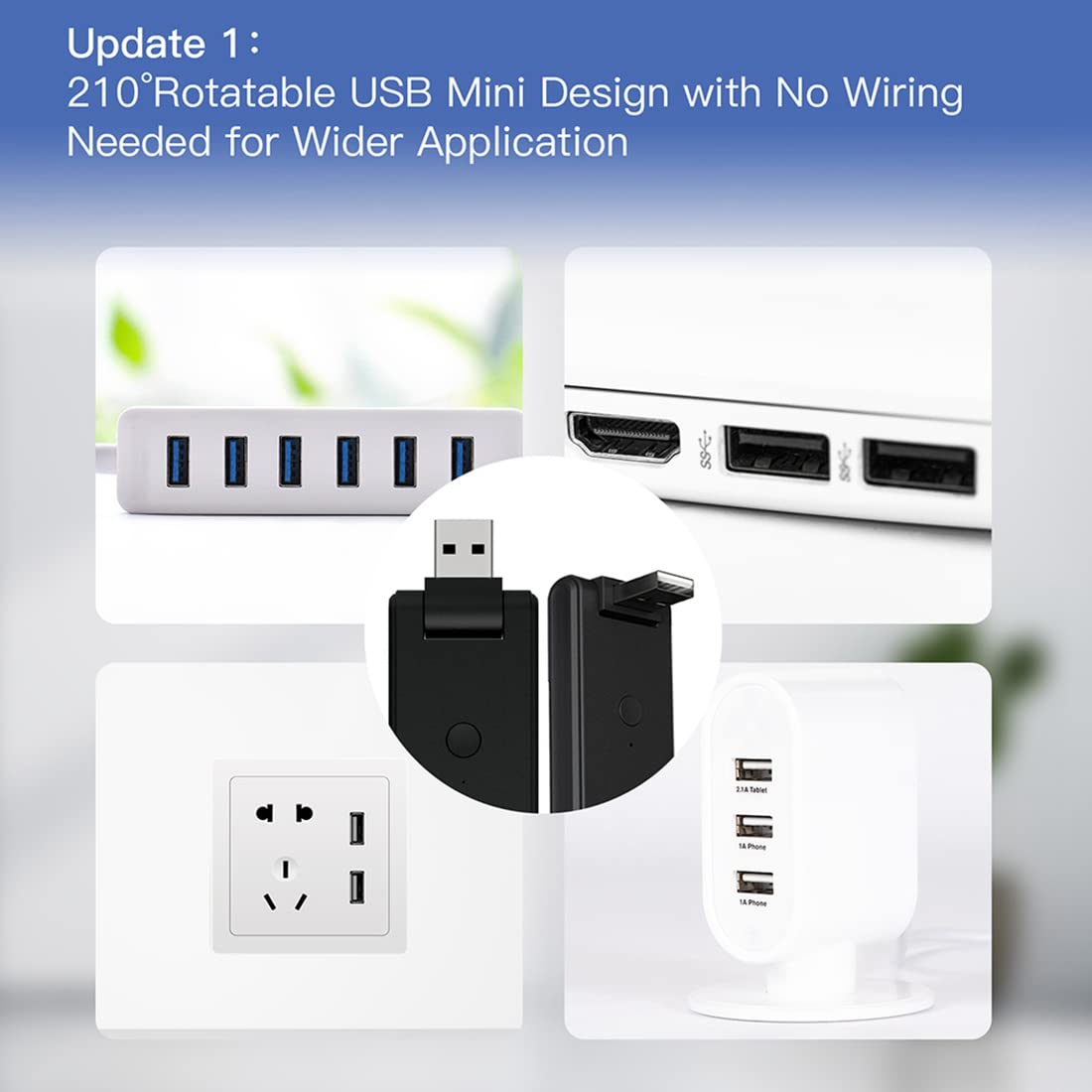 Tuya - Mando a distancia por infrarrojos para conexión USB para TV AC y aire acondicionado