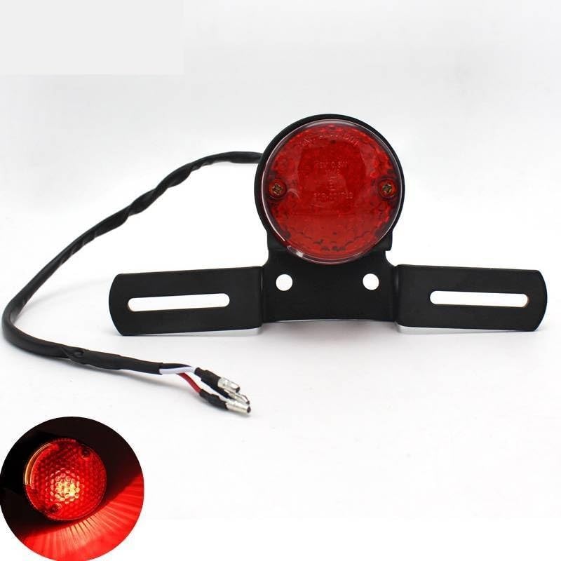 Feu de frein moto universel et feu stop arrière de signalisation pour moto taille 2 12V