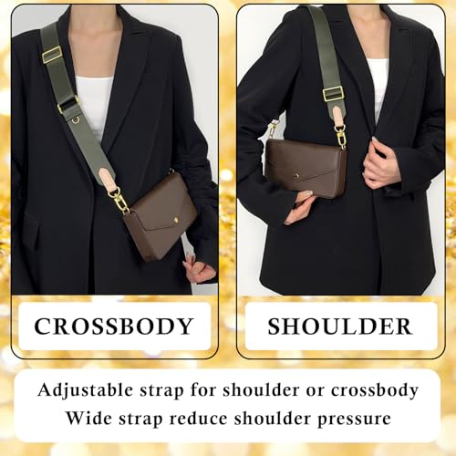 Image of Multi Pouchette Accessories Adjustable Strap, Crossbody Shoulder Purse Strap Replacement, Wide Luxury Bag Strap