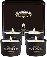 Kelly's Custom Candles 4-Pack 3.5oz Scented Soy Jar Candles - Lavender Eucalyptus, Misty Forest, Sandalwood Rose, Gingerbread Cookie Gifts