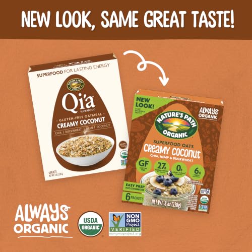 Nature's Path Organic Creamy Coconut Superfood Oatmeal, 8 oz (Pack of 1)