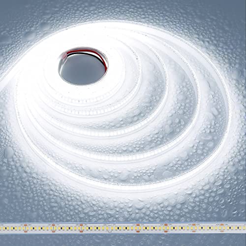 JOYLIT PRO Striscia LED 24V 5M IP67 Esterno Bianca Freddo 6000K 14000LM Alta Luminosità CRI 92+, CE UL 238LEDs/M SMD 2835 120W Dimmerabile Flessibile Luce Nastri LED Per Commerciale, Casa