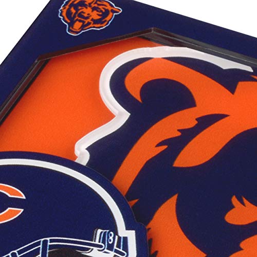 Posavasos NFL Chicago Bears para reuniones de partidos de fútbol americano en casa 4