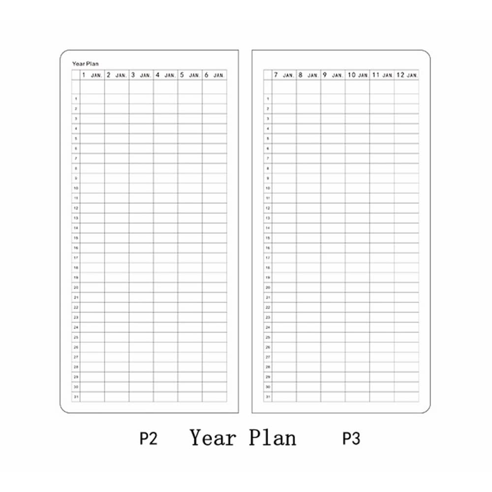 Undated Pocket Weekly Planner Schedule Organizer Agenda Year Month Week Plan A6 Notebook (A6 Undated Planner Gray+Blue) - Image 3