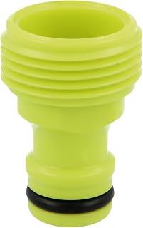 Amig - Adaptador Macho para Unión de Grifo con Manguera - 3/4" - Conexión Rápida y Fácil para Mangueras de Agua - Unión Mediante Rosca - Plástico ABS - Verde Pistacho