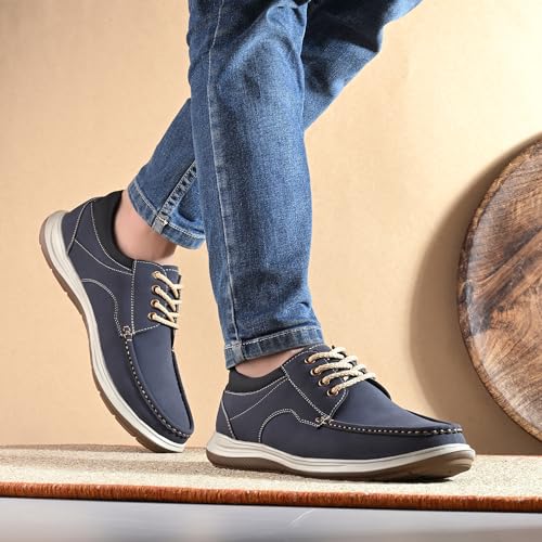 Image of Centrino Penny Loafers for Men | Shoes for Man Stylish | Casual Slip-On with Cushioned Insole | Lightweight Comfortable Mens Loafer Shoes | Hand-Stitched Moccasin Design | Slip On Shoes for Man Daily (9784)