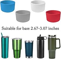 Vista 3 de DanziX - 8 fundas protectoras de silicona, funda protectora para la parte inferior de la taza, compatible con vaso Stanley de 40 onzas, 30 onzas, 20