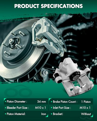 Image of SCITOO Rear Driver Side Disc Brake Caliper 19-3127 Compatible For Mini For Cooper 2003-2006 2008,1PC