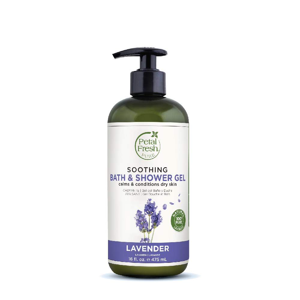 Petal Fresh Botanicals Lavender Bath and Shower Gel, 16-ounce