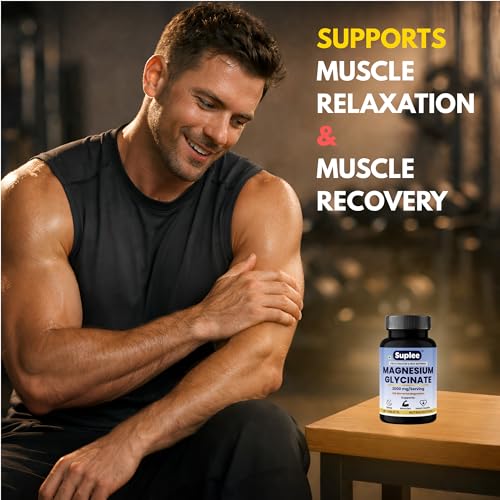 Image of Suplee Magnesium Glycinate 2000mg, 60 Vegetarian Tablets
