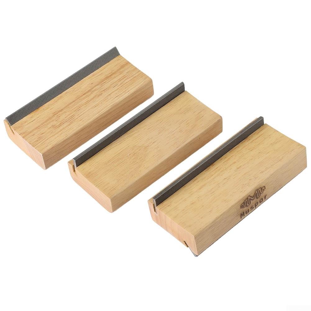 Eawfgtuw Lime biseautée à frettes de guitare en bois, outil luthier 2 en 1 avec angles de 35 et 90 degrés, design de fraisage à double coupe en acier à haute teneur en carbone pour un pansement précis
