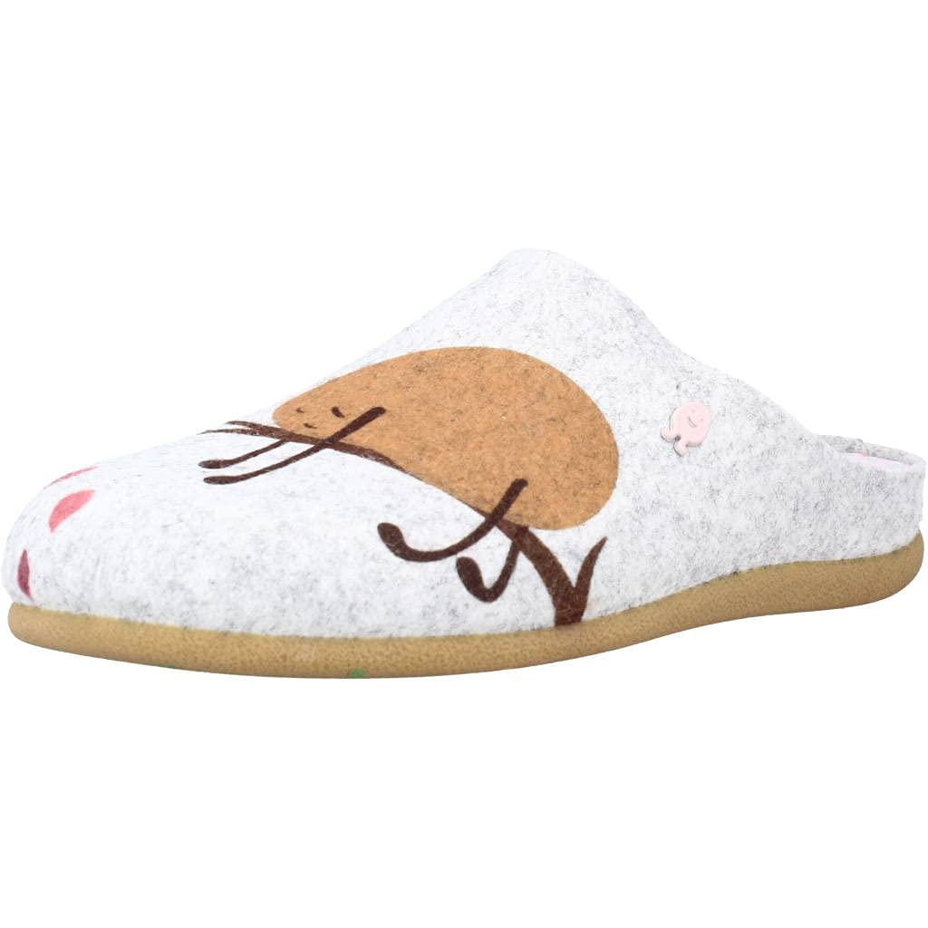 HOT POTATOES Womens Musau Slipper, Gris, 6.5 UK