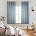 Topfinel 2 Piezas Cortina Translucida Habitacion Salon Visillo Lino Vertical Semitransparente para...