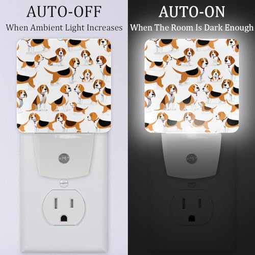Lámparas LED de noche NEWzone Beagle 2 piezas miniatura 2