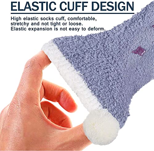 Zmart Women Indoors Anti-Slip Winter Fluffy Fuzzy Slipper Socks With Grippers #TOP30