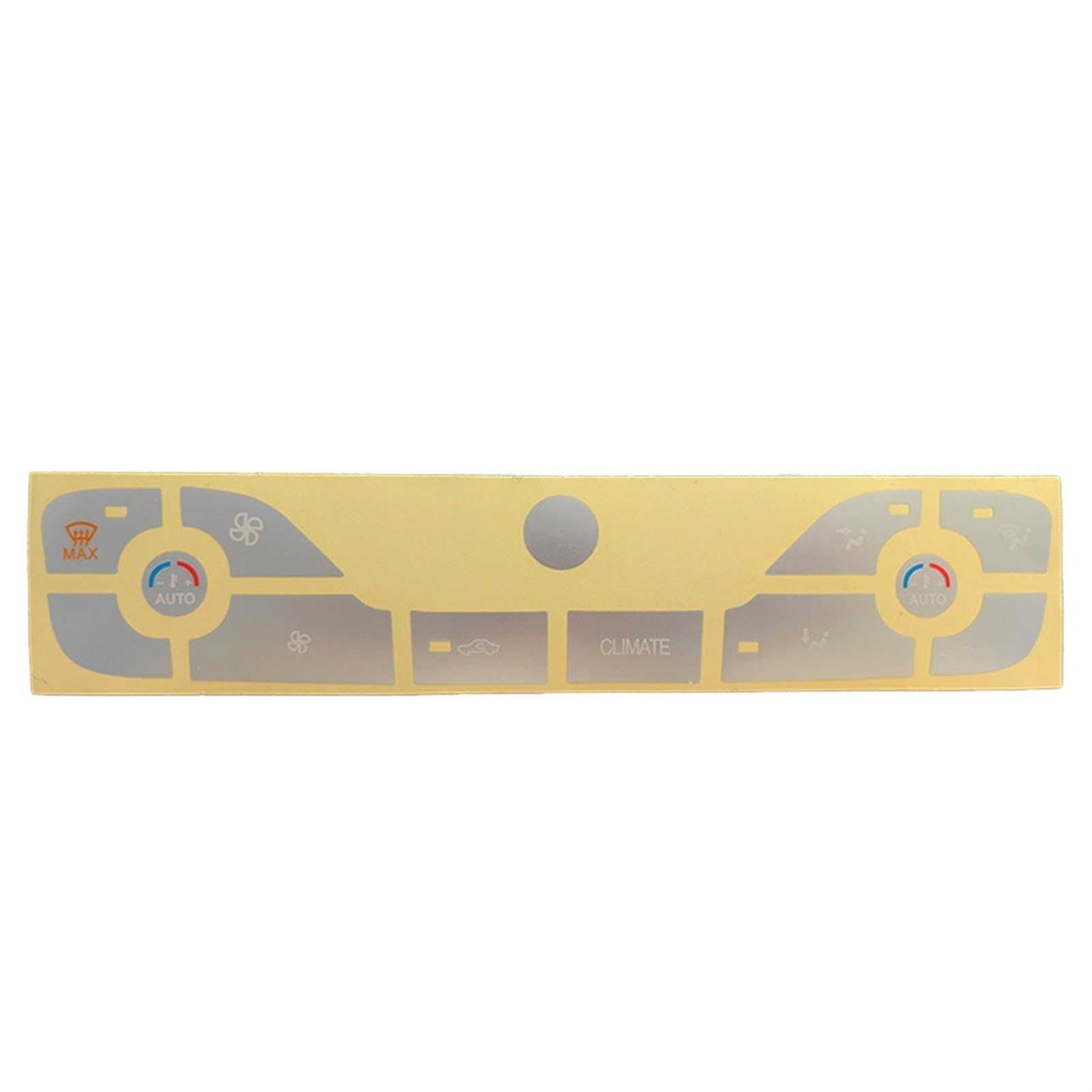 Button Repair Sticker Compatible with for S-Max 2011 Lettering Buttons Sign Black Overlay Repair Sticker Car Interior Parts Buttons