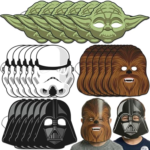 Unique Star Wars Party Favors and Birthday Decorations - Star Wars Masks - Officially Licensed (24)