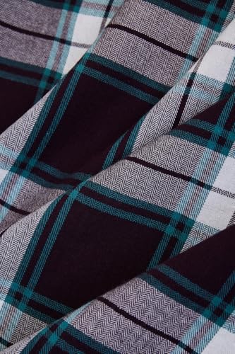 Image of SNITCH Men Casual Shirt | Regular Fit Full Sleeve Spread Collar Plaid Checks Style | 100% Cotton Twill & Breathable Fabric, Social Outings & Office