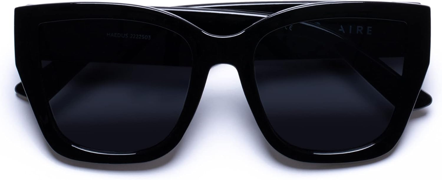 AIRE Haedus Sunglasses - Black, Square, Women's, Elegant and Flattering Style - Image 3