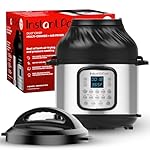 Instant Pot Duo Crisp 11-in-1 Air Fryer and Electric Pressure Cooker Combo with Multicooker Lids that Fries, Steams, Slow Cooks, Dehydrates,Free App With Over 800 Recipes, Black/Stainless Steel, 8QT