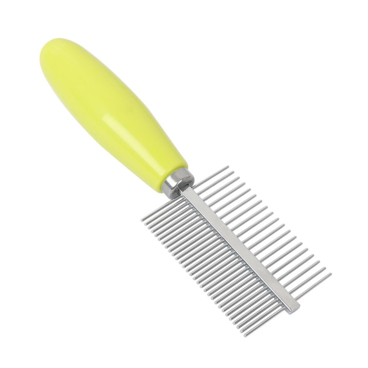 SUPVOX Pet Grooming Comb Non Slip Cat Hair Remover Brush for Cats Ergonomic Design for Easy Pet Hair Removal Comfortable Massaging Grooming Durable Sturdy Construction Yellow