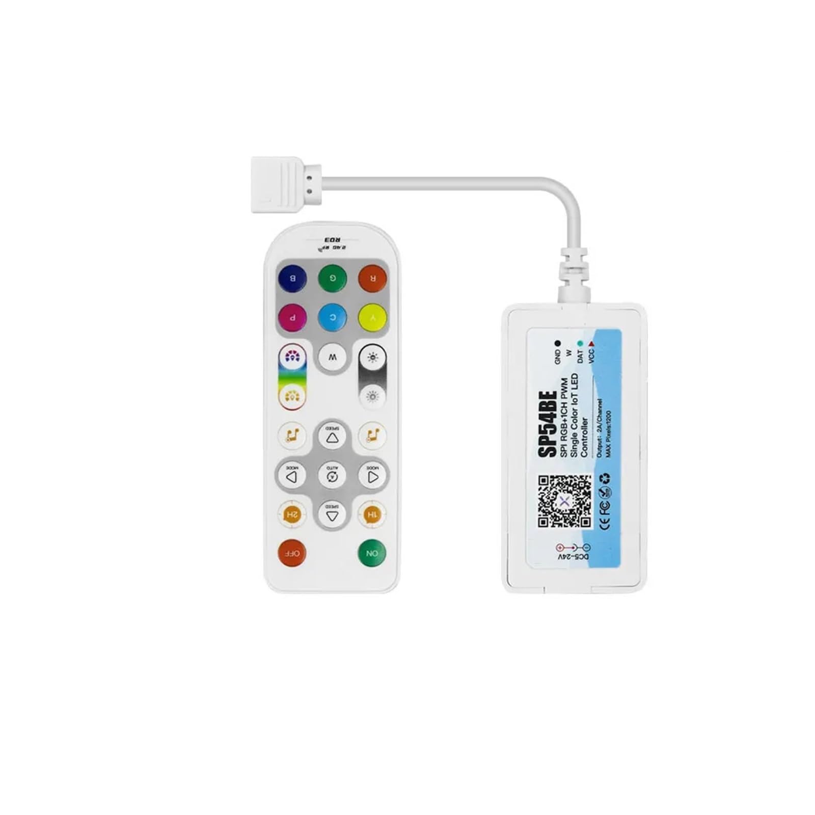 XJEDFTOZD DIM CCT RGB RGBW Pixel LED Controller Bluetooth Music Support DC5-24V(SPI RGBW)