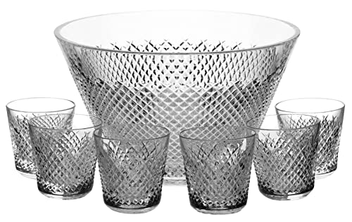 Waterford Crystal Alana 7 Piece Punch Set (PUN, 6 PCU)
