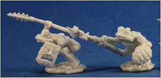 Reaper REM77268 Bones Squogs Warriors Miniature - 2 Count