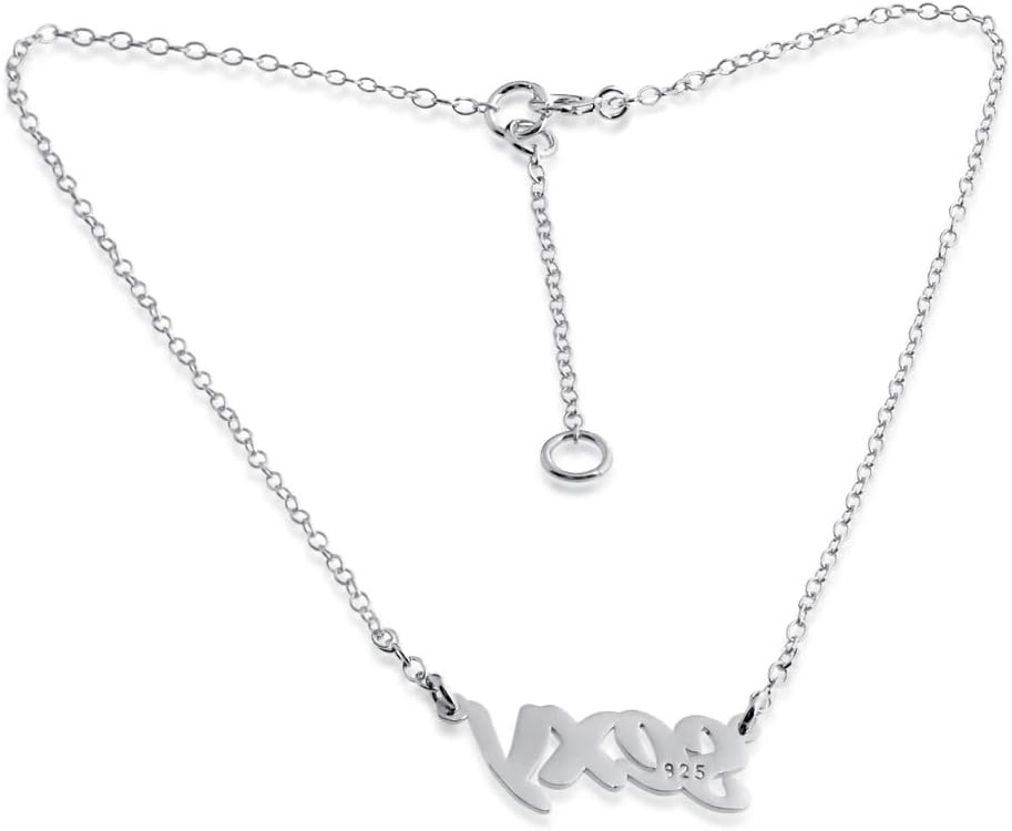 Script Words Sexy Charm Pendant Anklet