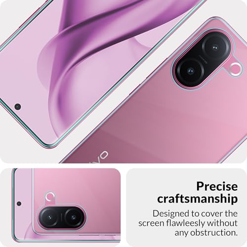 Image of ArmourPro Front and Back Screen Protector for Vivo V60e, Edge to Edge UV Tempered Glass with Clear Back Membrane Guard, Anti-Bubble & Anti-Fingerprint Protection
