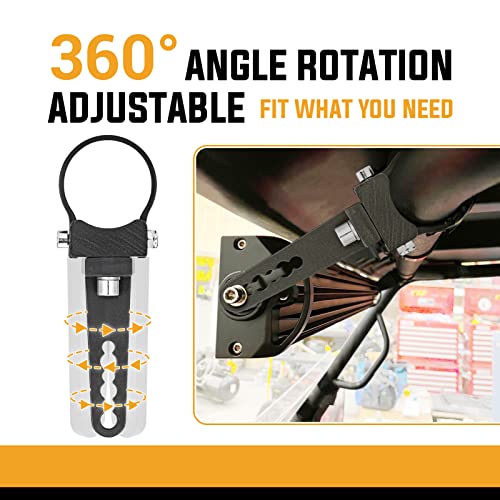 Image of Wsays 1.75 inch Roll Bar Light Mount, Roll Cage Tube Clamp Fit ATV UTV | Universal Custom Side Roll Cage Mount Fit for Polaris Ranger RZR Ace General, Fit for Kawasaki Teryx, Fit for Yamaha YXZ