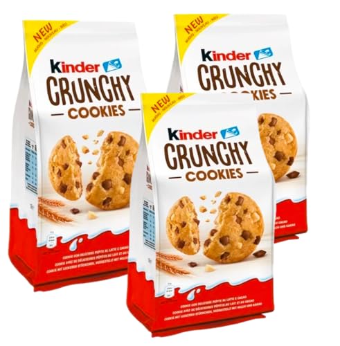3X Kinder Crunchy Cookies, Biscotti Croccanti con...