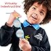Babiators Polarized Keyhole Sunglasses - Black with Dark Blue Lenses/Protect Eyes from Glare/UV, Look Fashionable/Ideal for Outdoors, Sports & Everyday Wear, Kids Aged 6+