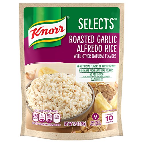 Knorr Selects Rice Side Dish, Roasted Garlic Alfredo, 5.9 oz (Pack of 8)