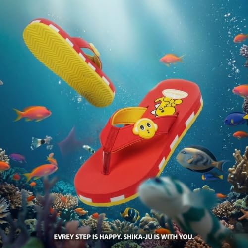 Image of Kids' Flip Flop Slippers, soft and Lightweight sole, Super Flexible, Comfortable & Arch Support, Durable Indoor and Outdoor Slippers