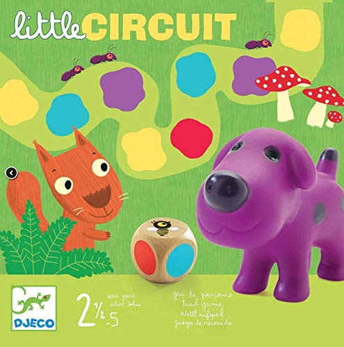 Djeco- Juegos de acción y reflejosJuegos educativosDJECOJuego Little Circuit, Multicolor (15)